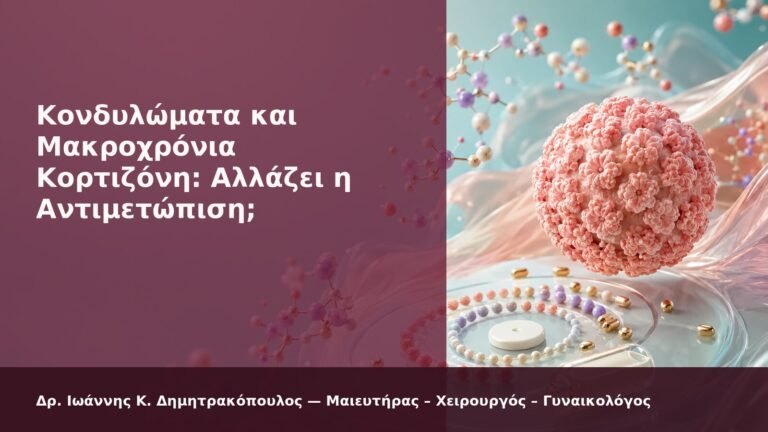 Κονδυλώματα και Μακροχρόνια Κορτιζόνη: Αλλάζει η Αντιμετώπιση; - Δρ. Ιωάννης Κ. Δημητρακόπουλος