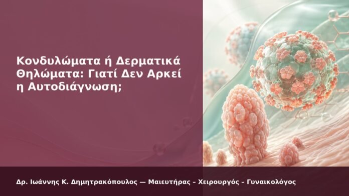 hpv-kondylomata-2026-new-18 Κονδυλώματα ή Δερματικά Θηλώματα: Γιατί Δεν Αρκεί η Αυτοδιάγνωση; - Δρ. Ιωάννης Κ. Δημητρακόπουλος