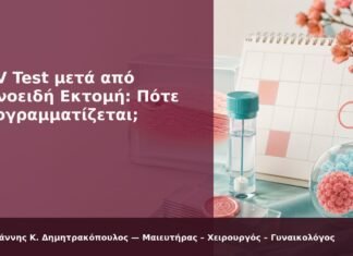 HPV Test μετά από Κωνοειδή Εκτομή: Πότε Προγραμματίζεται; - Δρ. Ιωάννης Κ. Δημητρακόπουλος