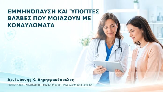 Εμμηνόπαυση και Ύποπτες Βλάβες που Μοιάζουν με Κονδυλώματα - Δρ. Ιωάννης Κ. Δημητρακόπουλος