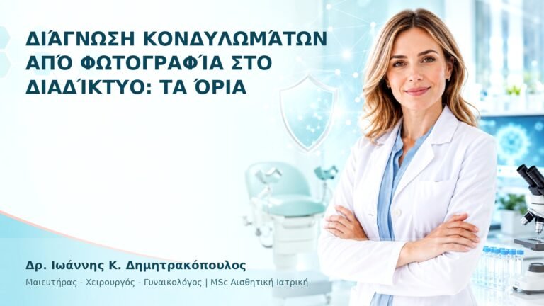 Διάγνωση Κονδυλωμάτων από Φωτογραφία στο Διαδίκτυο: Τα Όρια - Δρ. Ιωάννης Κ. Δημητρακόπουλος