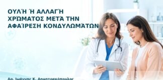 Ουλή ή Αλλαγή Χρώματος μετά την Αφαίρεση Κονδυλωμάτων - Δρ. Ιωάννης Κ. Δημητρακόπουλος