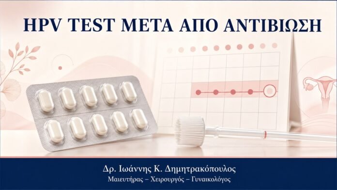 HPV TEST ΜΕΤΑ ΑΠΟ ΑΝΤΙΒΙΩΣΗ HPV Test μετά από Αντιβίωση: Επηρεάζεται το Αποτέλεσμα; - Δρ. Ιωάννης Κ. Δημητρακόπουλος