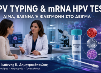 HPV Typing και mRNA HPV Test: αίμα, βλέννα ή φλεγμονή στο δείγμα HPV Typing και mRNA HPV Test - αίμα, βλέννα ή φλεγμονή στο δείγμα