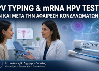 HPV Typing και mRNA HPV Test πριν και μετά την αφαίρεση κονδυλωμάτων HPV Typing και mRNA HPV Test πριν και μετά την αφαίρεση κονδυλωμάτων – Δρ. Ιωάννης Κ. Δημητρακόπουλος