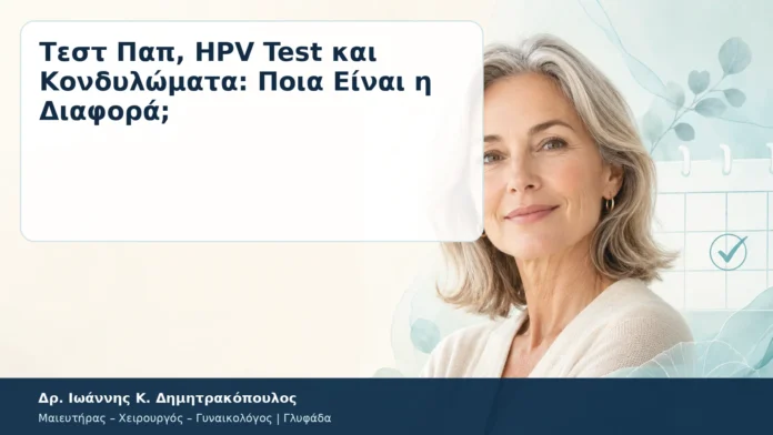 Τεστ Παπ, HPV Test και Κονδυλώματα: Ποια Είναι η Διαφορά; – Δρ. Ιωάννης Κ. Δημητρακόπουλος