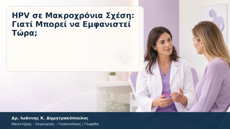 HPV σε Μακροχρόνια Σχέση: Γιατί Μπορεί να Εμφανιστεί Τώρα; – Δρ. Ιωάννης Κ. Δημητρακόπουλος