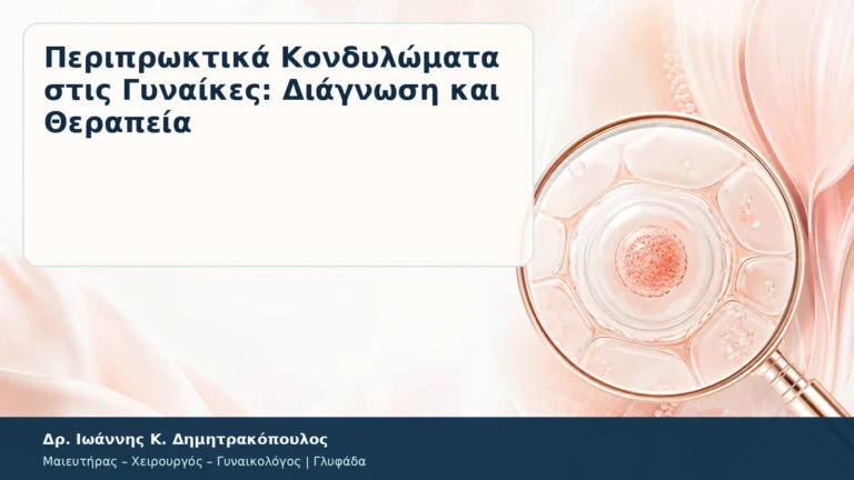 Περιπρωκτικά Κονδυλώματα στις Γυναίκες: Διάγνωση και Θεραπεία – Δρ. Ιωάννης Κ. Δημητρακόπουλος