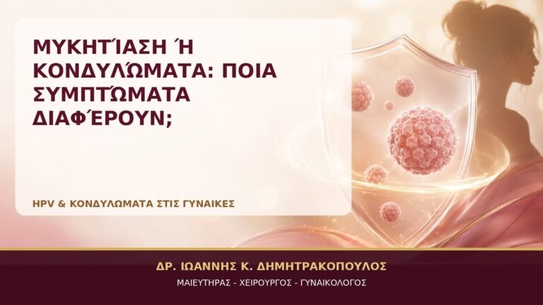 Μυκητίαση ή Κονδυλώματα: Ποια Συμπτώματα Διαφέρουν; - Δρ. Ιωάννης Κ. Δημητρακόπουλος, Γυναικολόγος Γλυφάδα