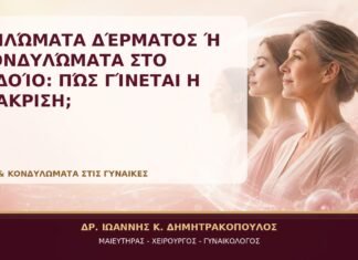 Θηλώματα Δέρματος ή Κονδυλώματα στο Αιδοίο: Πώς Γίνεται η Διάκριση; Θηλώματα Δέρματος ή Κονδυλώματα στο Αιδοίο: Πώς Γίνεται η Διάκριση; - Δρ. Ιωάννης Κ. Δημητρακόπουλος, Γυναικολόγος Γλυφάδα