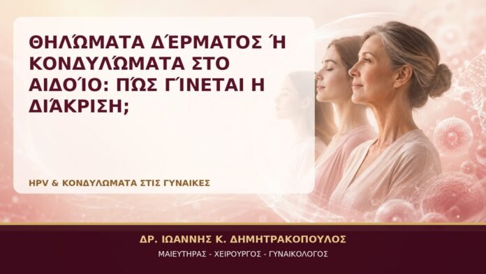 Θηλώματα Δέρματος ή Κονδυλώματα στο Αιδοίο: Πώς Γίνεται η Διάκριση; - Δρ. Ιωάννης Κ. Δημητρακόπουλος, Γυναικολόγος Γλυφάδα