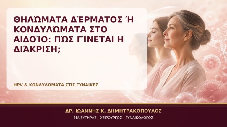 Θηλώματα Δέρματος ή Κονδυλώματα στο Αιδοίο: Πώς Γίνεται η Διάκριση; - Δρ. Ιωάννης Κ. Δημητρακόπουλος, Γυναικολόγος Γλυφάδα