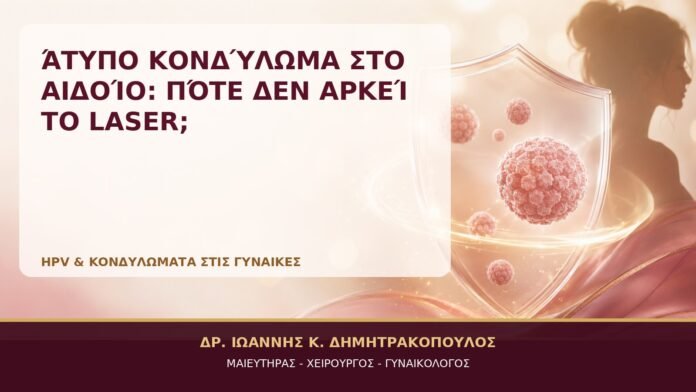 Άτυπο Κονδύλωμα στο Αιδοίο: Πότε Δεν Αρκεί το Laser; - Δρ. Ιωάννης Κ. Δημητρακόπουλος, Γυναικολόγος Γλυφάδα