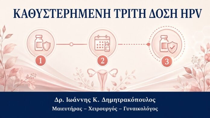 ΚΑΘΥΣΤΕΡΗΜΕΝΗ 3η ΔΟΣΗ HPV Καθυστερημένη Τρίτη Δόση Εμβολίου HPV: Πώς Ολοκληρώνεται το Σχήμα - Δρ. Ιωάννης Κ. Δημητρακόπουλος