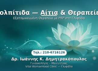 Κολπίτιδα — Αίτια & Θεραπείες PRP Γυναικολογίας — Γλυφάδα | Δρ. Ιωάννης Κ. Δημητρακόπουλος