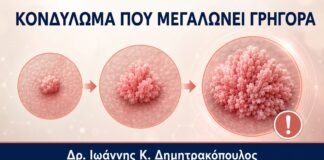 Κονδύλωμα που Μεγαλώνει Γρήγορα: Γιατί Δεν Πρέπει να Αγνοείται - Δρ. Ιωάννης Κ. Δημητρακόπουλος