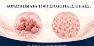 Κονδυλώματα ή Φυσιολογικές Θηλές του Αιδοίου: Αποφυγή Υπερδιάγνωσης - Δρ. Ιωάννης Κ. Δημητρακόπουλος