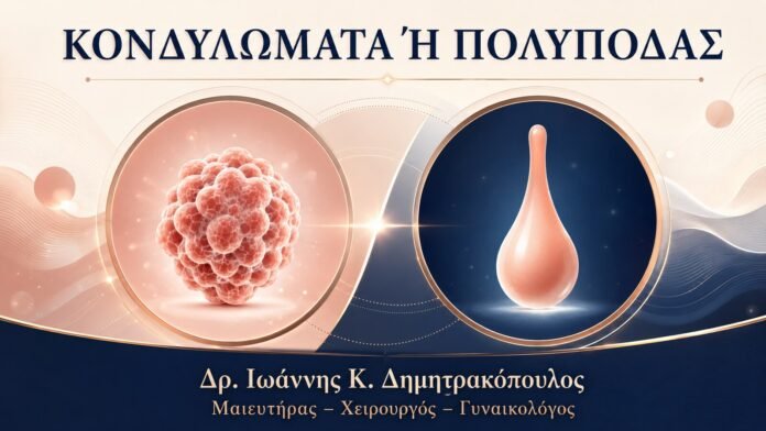 Κονδυλώματα ή Πολύποδας: Πότε Χρειάζεται Κλινική Εξέταση - Δρ. Ιωάννης Κ. Δημητρακόπουλος