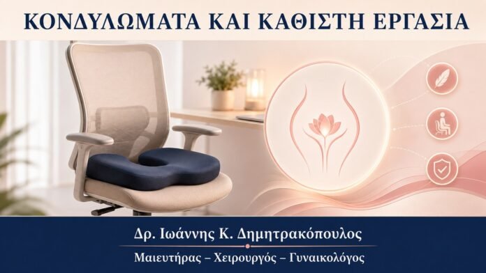 ΚΟΝΔΥΛΩΜΑΤΑ ΚΑΙ ΚΑΘΙΣΤΗ ΕΡΓΑΣΙΑ Κονδυλώματα και Εργασία σε Καθιστή Θέση: Αντιμετώπιση της Ενόχλησης - Δρ. Ιωάννης Κ. Δημητρακόπουλος