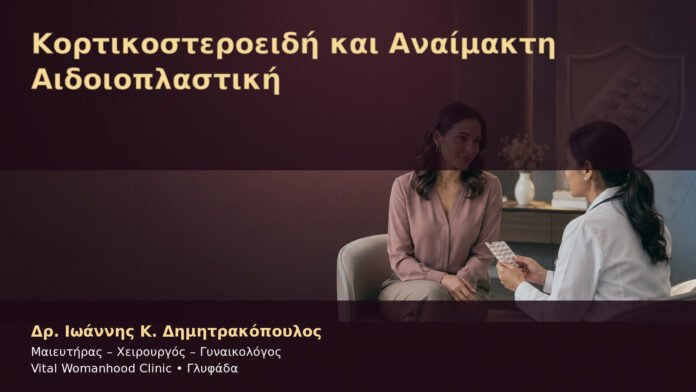 Κορτικοστεροειδή και Αναίμακτη Αιδοιοπλαστική – Δρ. Ιωάννης Κ. Δημητρακόπουλος