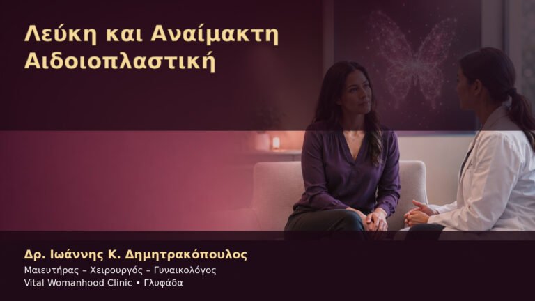 Λεύκη και Αναίμακτη Αιδοιοπλαστική – Δρ. Ιωάννης Κ. Δημητρακόπουλος