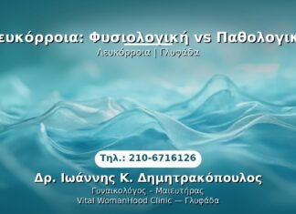 Λευκόρροια: Φυσιολογική vs Παθολογική PRP Γυναικολογίας — Γλυφάδα | Δρ. Ιωάννης Κ. Δημητρακόπουλος