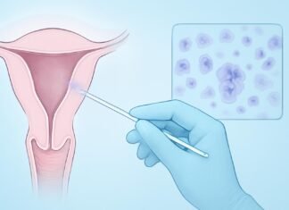 LSIL στο Pap Test: Ήπια Αλλοίωση Τραχήλου και Παρακολούθηση Ιατρική απεικόνιση ήπιας τραχηλικής αλλοίωσης LSIL και προληπτικού ελέγχου