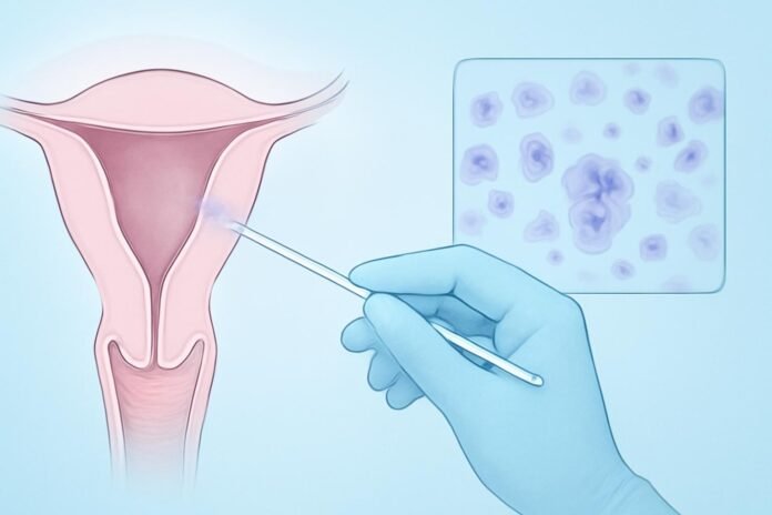 LSIL στο Pap Test: Ήπια Αλλοίωση Τραχήλου και Παρακολούθηση Ιατρική απεικόνιση ήπιας τραχηλικής αλλοίωσης LSIL και προληπτικού ελέγχου