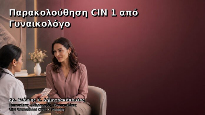 Παρακολούθηση CIN 1 από Γυναικολόγο – Δρ. Ιωάννης Κ. Δημητρακόπουλος