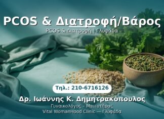 PCOS & Διατροφή/Βάρος PRP Γυναικολογίας — Γλυφάδα | Δρ. Ιωάννης Κ. Δημητρακόπουλος