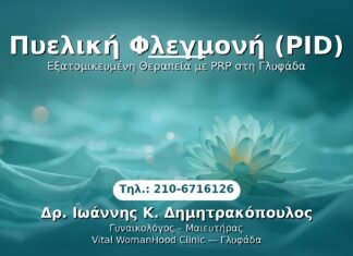 Πυελική Φλεγμονή (PID) PRP Γυναικολογίας — Γλυφάδα | Δρ. Ιωάννης Κ. Δημητρακόπουλος