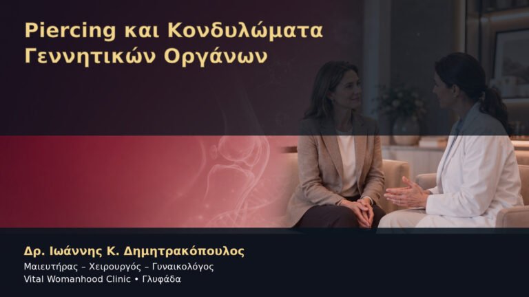 Piercing και Κονδυλώματα Γεννητικών Οργάνων – Δρ. Ιωάννης Κ. Δημητρακόπουλος