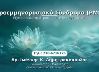 Προεμμηνορυσιακό Σύνδρομο (PMS) PRP Γυναικολογίας — Γλυφάδα | Δρ. Ιωάννης Κ. Δημητρακόπουλος