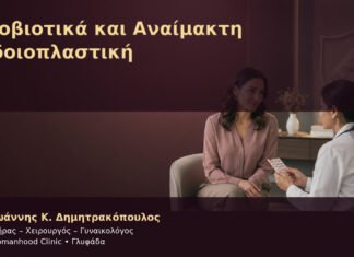 Προβιοτικά και Αναίμακτη Αιδοιοπλαστική – Δρ. Ιωάννης Κ. Δημητρακόπουλος
