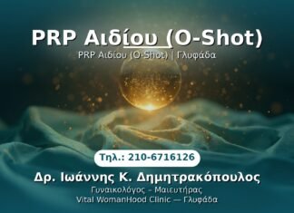 PRP Αιδίου (O-Shot) PRP Γυναικολογίας — Γλυφάδα | Δρ. Ιωάννης Κ. Δημητρακόπουλος