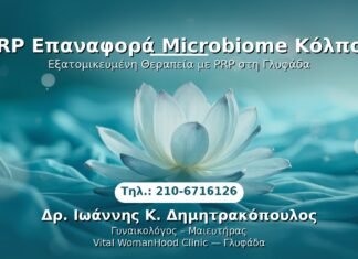 PRP Επαναφορά Microbiome Κόλπου PRP Γυναικολογίας — Γλυφάδα | Δρ. Ιωάννης Κ. Δημητρακόπουλος