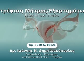 Στρέψιση Μήτρας/Εξαρτημάτων PRP Γυναικολογίας — Γλυφάδα | Δρ. Ιωάννης Κ. Δημητρακόπουλος