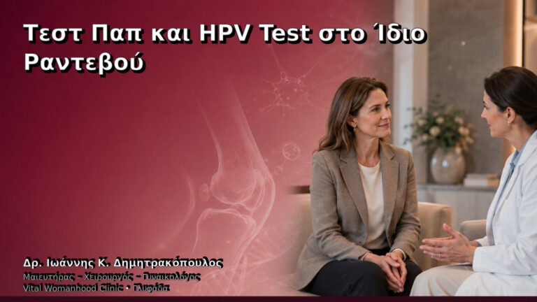 Τεστ Παπ και HPV Test στο Ίδιο Ραντεβού – Δρ. Ιωάννης Κ. Δημητρακόπουλος