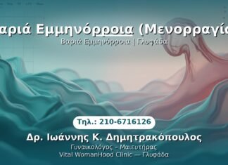 Βαριά Εμμηνόρροια (Μενορραγία) PRP Γυναικολογίας — Γλυφάδα | Δρ. Ιωάννης Κ. Δημητρακόπουλος