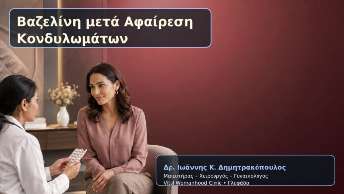 Βαζελίνη μετά Αφαίρεση Κονδυλωμάτων – Δρ. Ιωάννης Κ. Δημητρακόπουλος