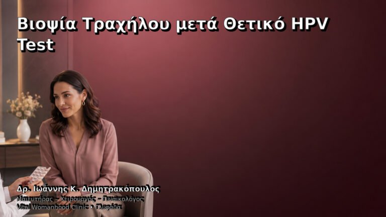 Βιοψία Τραχήλου μετά Θετικό HPV Test – Δρ. Ιωάννης Κ. Δημητρακόπουλος