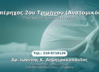 Υπέρηχος 2ου Τριμήνου (Ανατομικός) PRP Γυναικολογίας — Γλυφάδα | Δρ. Ιωάννης Κ. Δημητρακόπουλος