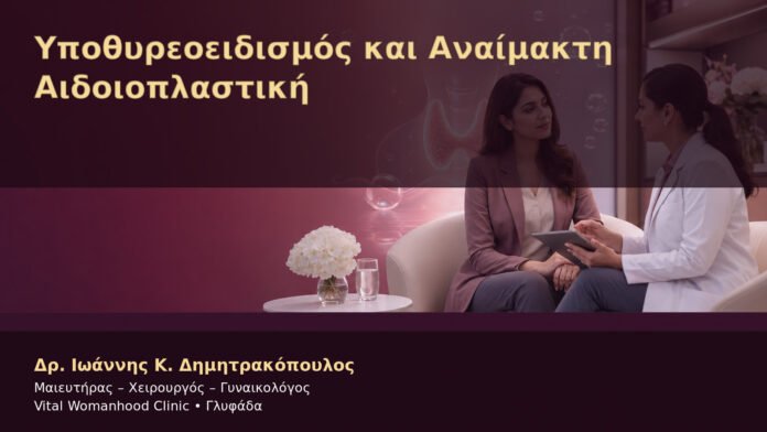 Υποθυρεοειδισμός και Αναίμακτη Αιδοιοπλαστική – Δρ. Ιωάννης Κ. Δημητρακόπουλος