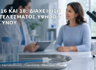 HPV 16 και 18: Διαχείριση Αποτελέσματος Υψηλού Κινδύνου HPV 16 και 18: Διαχείριση Αποτελέσματος Υψηλού Κινδύνου – Δρ. Ιωάννης Δημητρακόπουλος