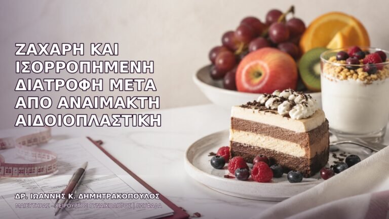 Ζάχαρη και Ισορροπημένη Διατροφή μετά από Αναίμακτη Αιδοιοπλαστική