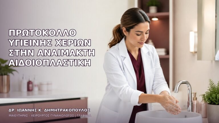 Πρωτόκολλο Υγιεινής Χεριών στην Αναίμακτη Αιδοιοπλαστική