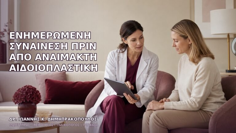 Ενημερωμένη Συναίνεση πριν από Αναίμακτη Αιδοιοπλαστική