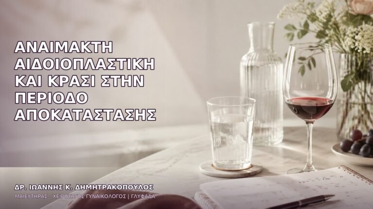 Αναίμακτη Αιδοιοπλαστική και Κρασί στην Περίοδο Αποκατάστασης