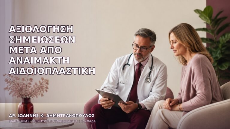 Αξιολόγηση Σημειώσεων μετά από Αναίμακτη Αιδοιοπλαστική