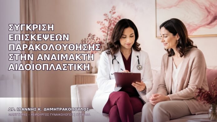 Σύγκριση Επισκέψεων Παρακολούθησης στην Αναίμακτη Αιδοιοπλαστική